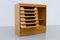 Dänischer Vintage Eichenschrank mit Rolltür, 1960er 4