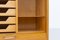 Dänischer Vintage Eichenschrank mit Rolltür, 1960er 8