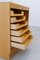Dänischer Vintage Eichenschrank mit Rolltür, 1960er 12