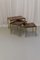 Mid-Century Italian Brass and Goatskin Side Tables by Aldo Tura, 1960s, Set of 3 14