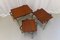 Mid-Century Italian Brass and Goatskin Side Tables by Aldo Tura, 1960s, Set of 3 11