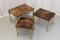 Mid-Century Italian Brass and Goatskin Side Tables by Aldo Tura, 1960s, Set of 3 5