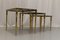 Mid-Century Italian Brass and Goatskin Side Tables by Aldo Tura, 1960s, Set of 3 4