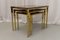 Mid-Century Italian Brass and Goatskin Side Tables by Aldo Tura, 1960s, Set of 3 15
