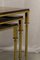 Mid-Century Italian Brass and Goatskin Side Tables by Aldo Tura, 1960s, Set of 3 17