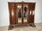 Kleiderschrank aus Nussholz & Ahorn im Chippendale Stil, 1930 2