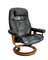 Vintage Black Lounge Chair from Stressless, Image 1