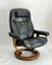 Vintage Black Lounge Chair from Stressless, Image 2