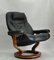 Poltrona vintage nera du Stressless, Immagine 7