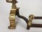 Neo-Gothic Bronze Andirons, 1890s, Set of 2 11