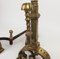 Neo-Gothic Bronze Andirons, 1890s, Set of 2 6