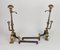 Neo-Gothic Bronze Andirons, 1890s, Set of 2 4