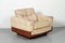 Fauteuil Club Vintage en Palissandre et Cuir 1