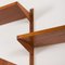 Four Bay Teak Wandregal mit Kommode von Kai Kristiansen für Fm Møbler, Dänemark, 1960er 11