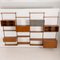 Four Bay Teak Wandregal mit Kommode von Kai Kristiansen für Fm Møbler, Dänemark, 1960er 5
