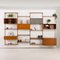 Four Bay Teak Wall Unit with a Dresser by Kai Kristiansen for Fm Møbler, Denmark, 1960s, Image 4