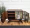 Mueble bar italiano Mid-Century Art Déco de nogal nudoso y espejo de mosaico de Paolo Buffa, años 40, Imagen 9
