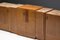 Art Deco Credenza in Marble and Burl Wood, 1930s 2