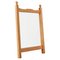 Wall Mirror in Oak in the style of Guillerme Et Chambron by Meubelfabriek Oisterwijk, 1970s 1