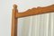 Wall Mirror in Oak in the style of Guillerme Et Chambron by Meubelfabriek Oisterwijk, 1970s 6