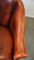 Sillas de comedor inglesas de cuero de vaca en lujoso color rojo Chesterfield. Juego de 4, Imagen 17