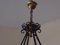 Large Chandelier in Wrought Iron, 1940s 4
