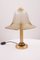 Glass and Brass Table Lamp from Peill and Putzler 1