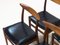 Teak and Leather Dining Chairs by Hans J. Wegner for C.M. Madsen, Set of 6 7