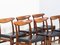 Teak and Leather Dining Chairs by Hans J. Wegner for C.M. Madsen, Set of 6 2
