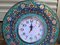 Handmade Copper Clock with Carved Flowers 7