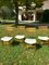 Scandinavian Style Chairs in Light Oak and Bouclé Fabric attributed to Amma Studio, 1960s, Set of 4 1