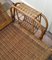 Mid-Century Wicker Deck Chair with Foot Stool 4