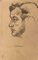 Mino Maccari, Profile, Pencil Drawing, Mid-20th Century 1