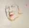 Albert Fernand-Renault, Portrait, Pencil & Watercolor Drawing, 1950s 1