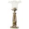 Art Deco Tischlampe aus Messing und Glas, 1920er 1
