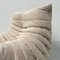 Togo Lounge Chair in Beige Corduroy by Michel Ducaroy for Ligne Roset. 4