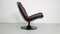 Sillón giratorio de cuero modelo F504 de Geoffrey Harcourt para Artifort, 1968, Imagen 8