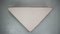 Otomana / contrachapado triangular vintage con elemento de asiento de tela boucle, años 70, Imagen 3