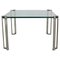 Mesa de centro cuadrada de vidrio de Peter Ghyczy para Ghyzcy, años 70, Imagen 1