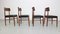 Sillas de comedor Mid-Century modernas de teca, Dinamarca, años 60. Juego de 4, Imagen 7