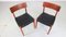 Sillas de comedor Mid-Century modernas de teca, Dinamarca, años 60. Juego de 4, Imagen 10