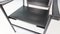 Butaca negro sobre negro modelo LC1 atribuido a Le Corbusier para Cassina, Italia, años 70, Imagen 7