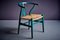 Sillas Wishbone vintage de laca verde de Hans J. Wegner para Carl Hansen & Søn, años 50. Juego de 10, Imagen 6