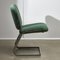 Sedia verde menta in metallo cromato, anni '70, Immagine 4