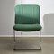 Sedia verde menta in metallo cromato, anni '70, Immagine 3