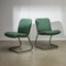 Sedia verde menta in metallo cromato, anni '70, Immagine 1