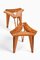 Set of Stools in Oregon Pine by Edvard Wilberg, 1955 2