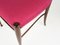 Sillas de comedor de madera y tela magenta de Paolo Buffa, años 50. Juego de 4, Imagen 7