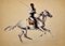 John Rattenbury Skeaping, A Horseman of the Camargue, South of France, 1970, Pastellzeichnung, gerahmt 2