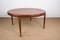 Mesa de centro danesa grande redonda de teca de Johannes Andersen para CFC Silkeborg, años 60, Imagen 1